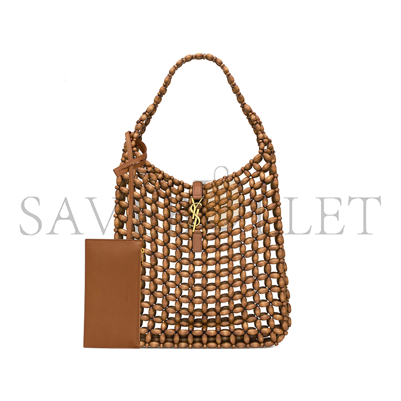 YSL LE 5 À 7 LARGE IN WOOD BEADS 823807KAAAZ9384 (30*35*10cm)